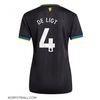 Billige Fotballdrakt Manchester United Matthijs de Ligt #4 Replika Tredjedrakt Dame 2025-26 Kortermet